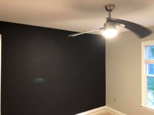interior paint with black accent