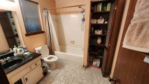 Before tub to shower conversion Canton GA - old bathtub removal bathroom renovation