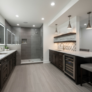 finished basement bathroom